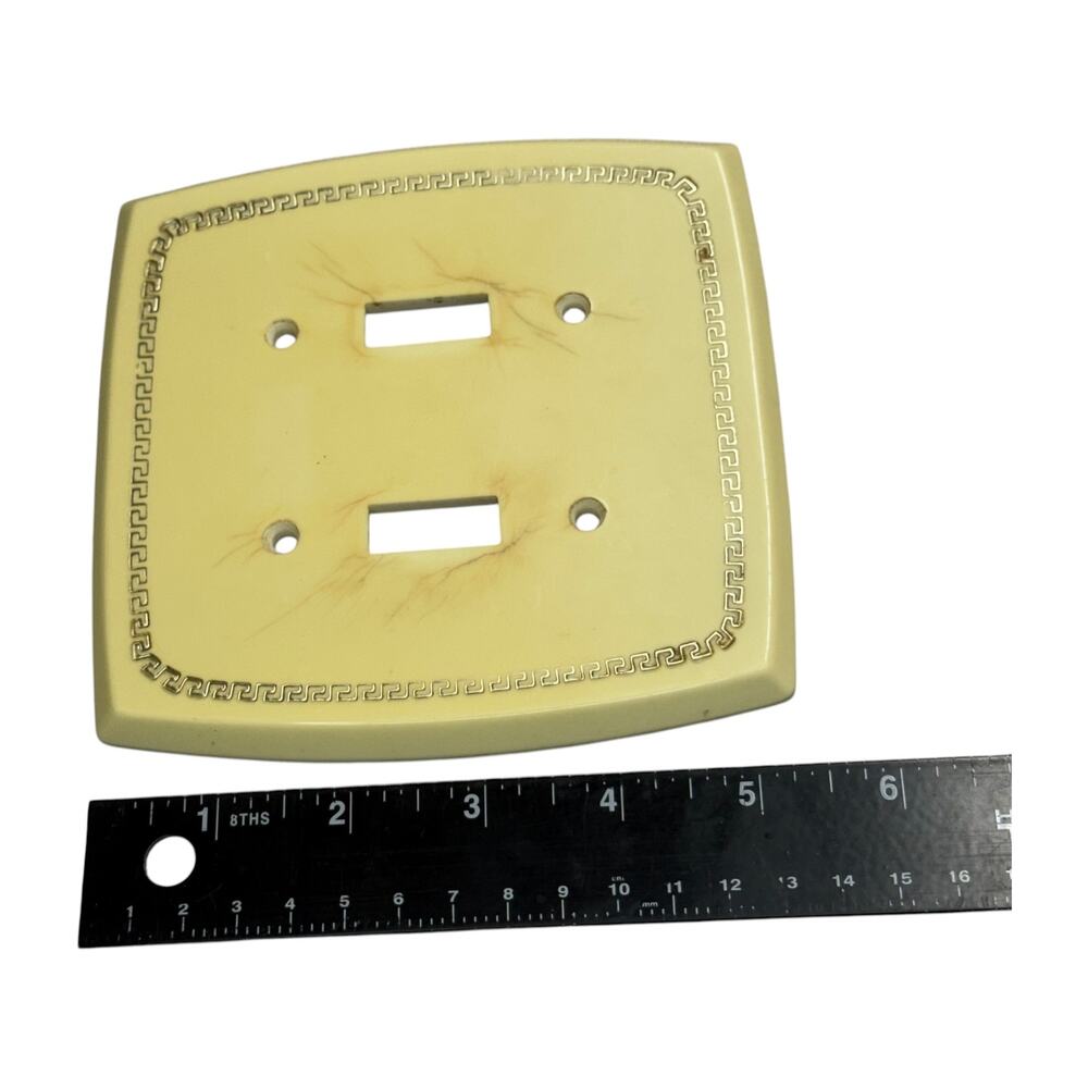 Edmar Creation Vintage Greek Key Wall Plates Lot 9pc Switch Outlet Covers - Picture 6 of 6